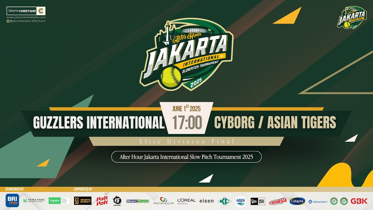 After Hour Jakarta International Slow Pitch Tournament 2025 - Guzzlers Int'l vs Cyborg/Asian Tigers