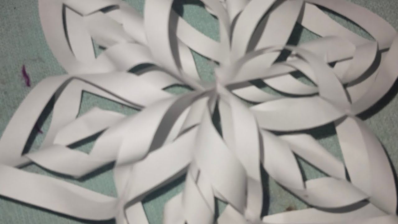 Easy Paper Snowflake Craft ❄️ | Beautiful Paper Cutting Design | Home Decoration Craft
