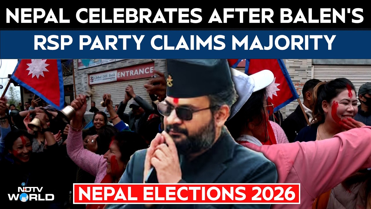 Nepal Election Results | Celebrations Erupt In Nepal As Balen Shah&rsquo;s Party Claims Majority