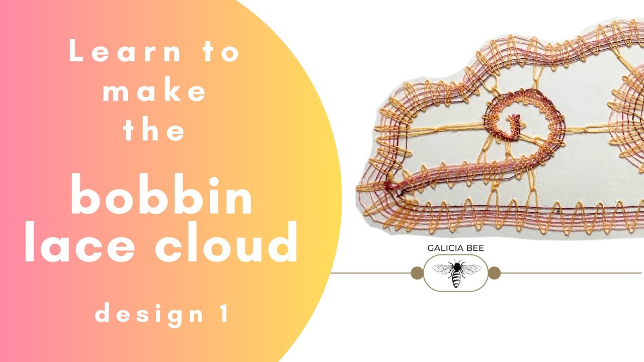 Learn to make a bobbin lace cloud tutorial