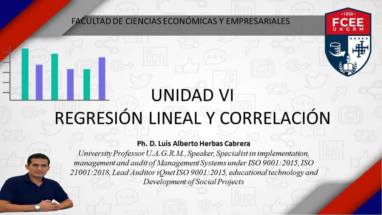 Regresión lineal, coeficiente de correlación de Pearson y coeficiente de determinación