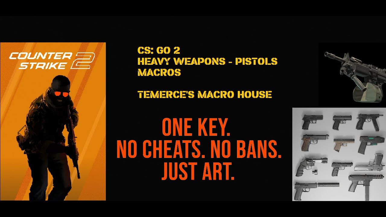 CS GO 2 Heavy Weapons - Pistol Recoil Macros 