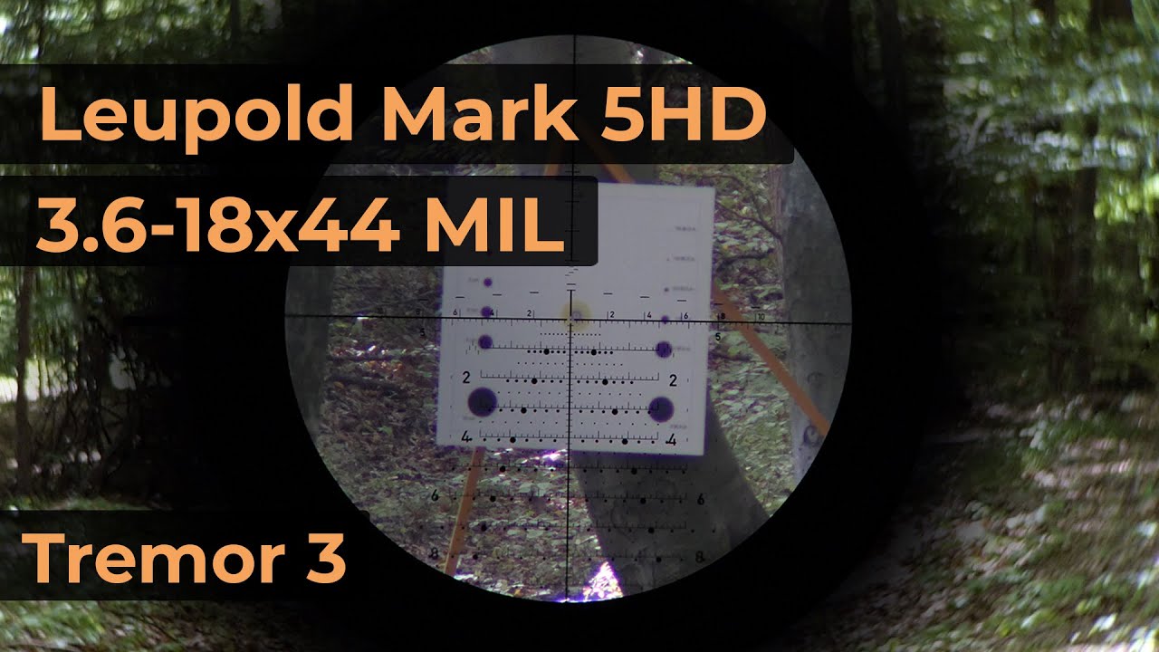Leupold Mark 5HD 3.6-18x44 MIL Reticle Tremor 3 | Optics Trade Reticle Subtensions