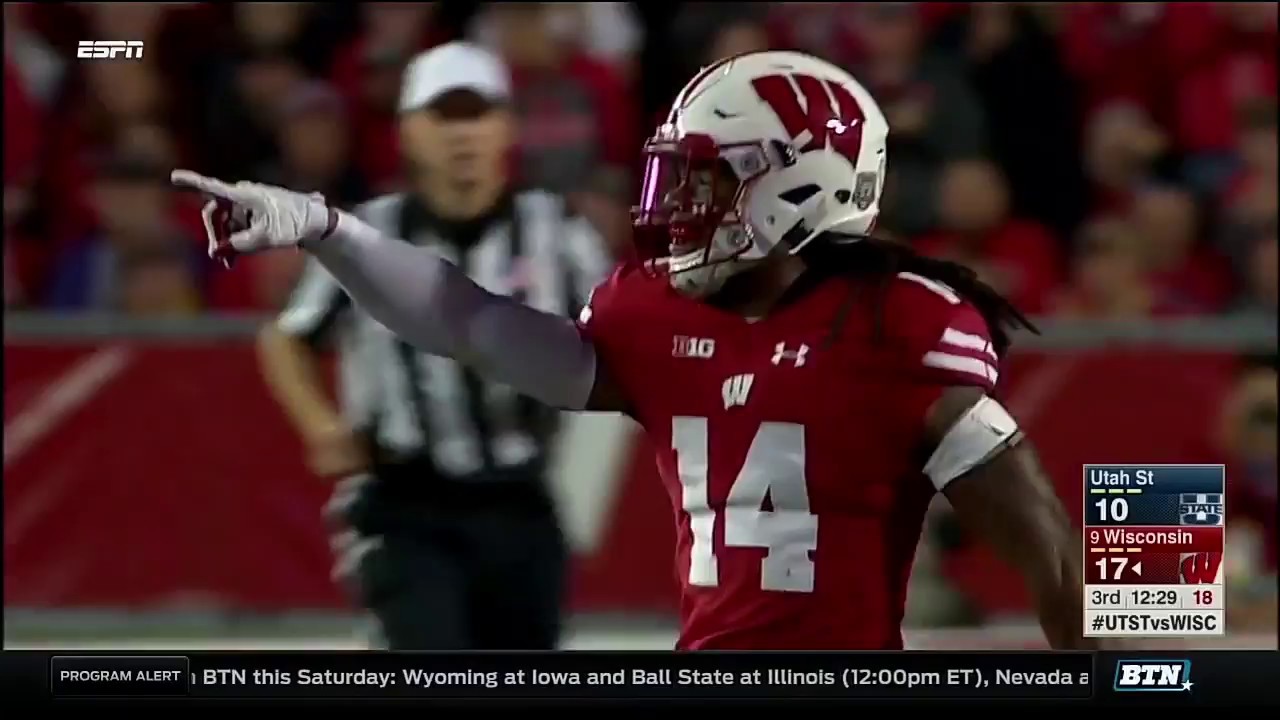 Utah State at Wisconsin - Football Highlights