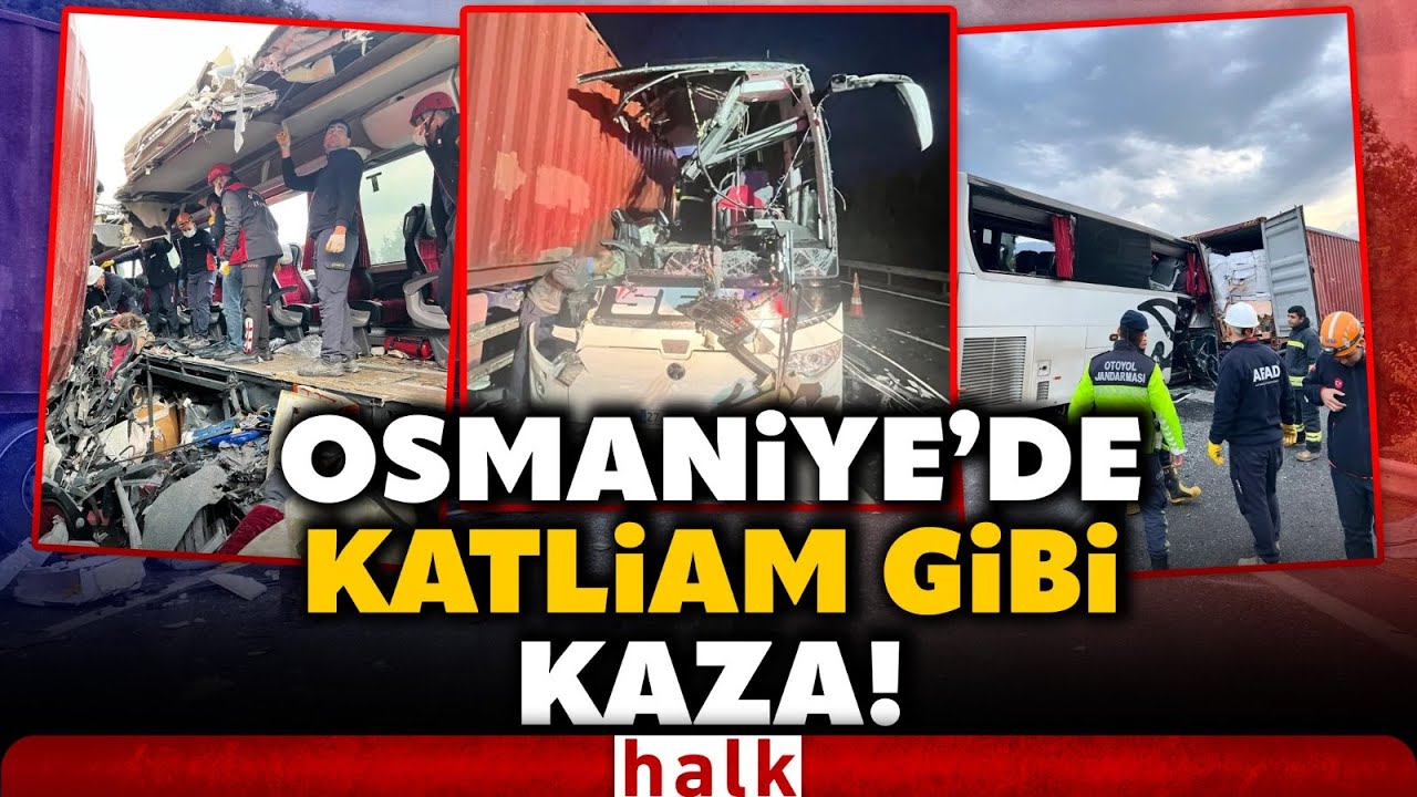 SON DAKİKA! Osmaniye'de yolcu otob&uuml;s&uuml; TIR'a &ccedil;arptı! Katliam gibi kazada 7 can kaybı!