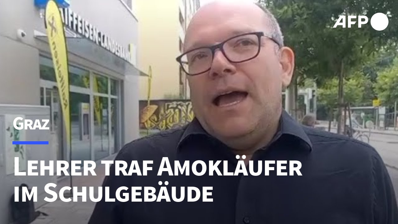 Graz: Lehrer traf Amokläufer im Schulgebäude | AFP
