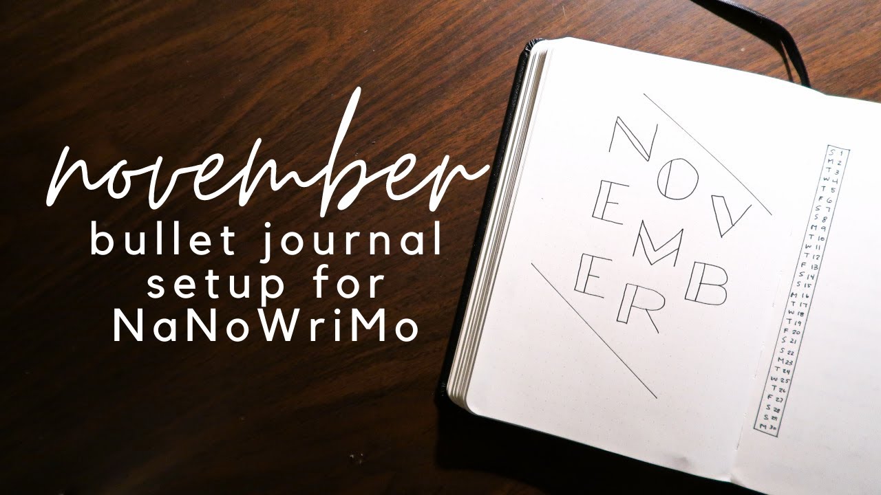 NaNoWriMo Bullet Journal // how I keep up with the busiest writing month of the year