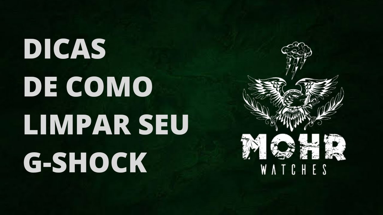 Dicas de limpeza do seu CASIO G SHOCK