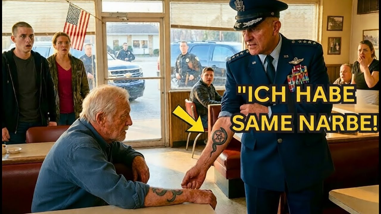 Sie lachten über die Tattoos des 81-jährigen Veteranen–bis der Vier-Sterne-General seinen Ärmel hob.