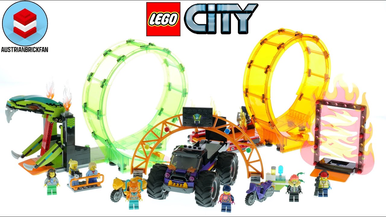 LEGO City 60339 Double Loop Stunt Arena Speed Build
