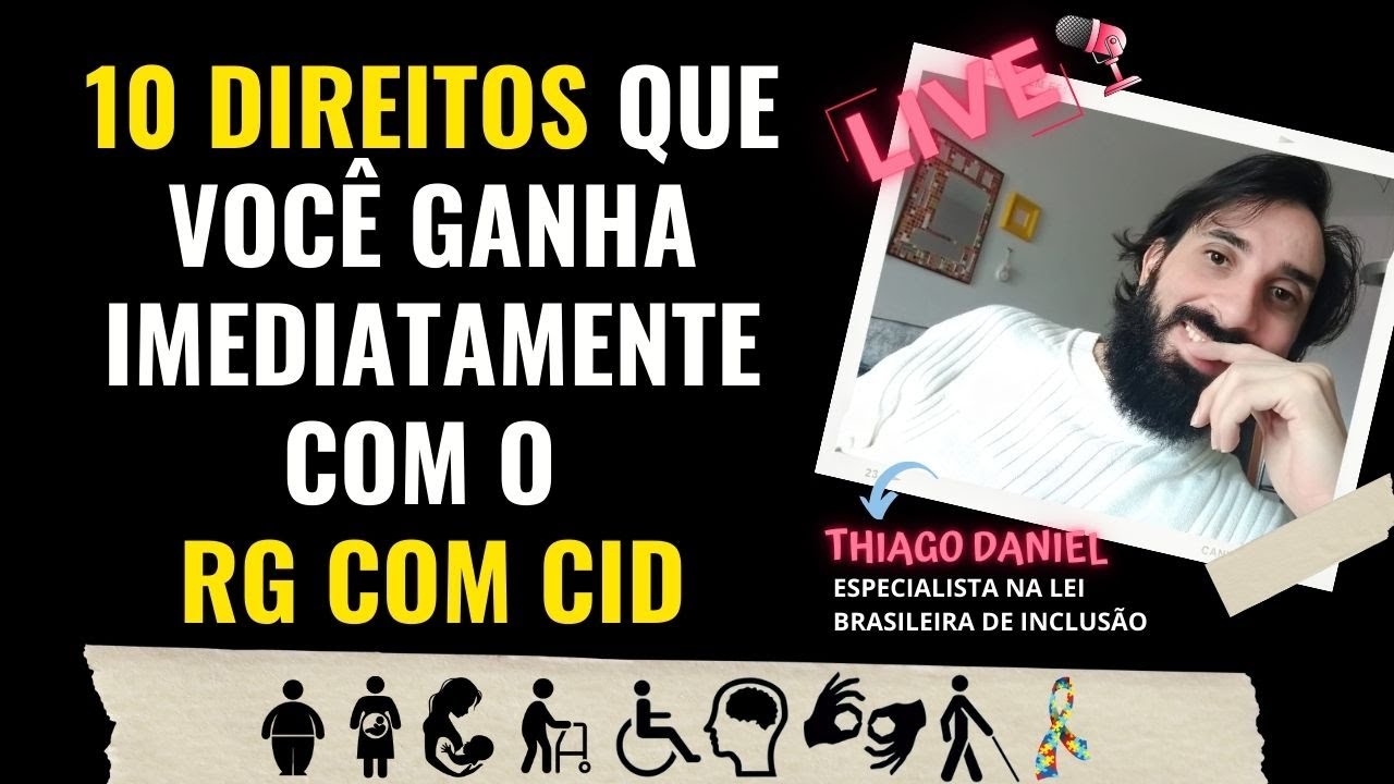 PcD: 10 DIREITOS que tenho na hora que tenho meu RG com CID