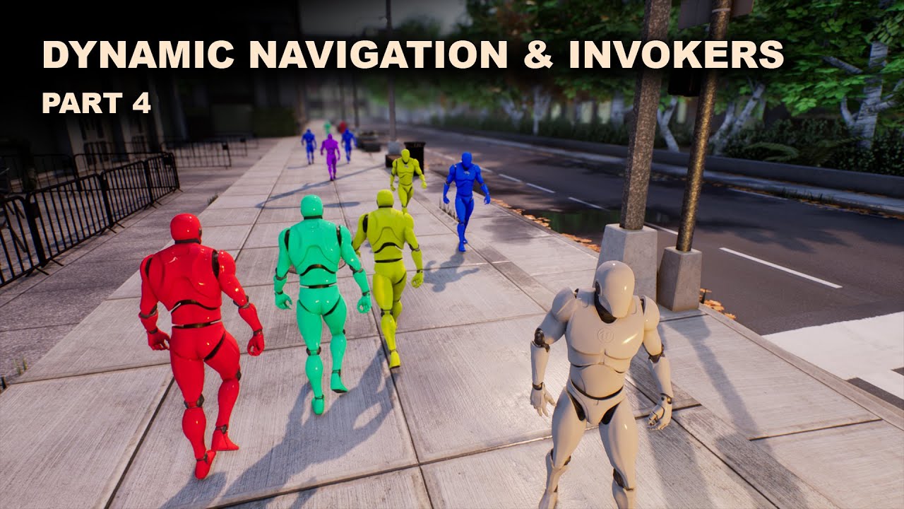 Unreal Pedestrian System - Part 4 [Dynamic Navigation & Navigation Invokers]