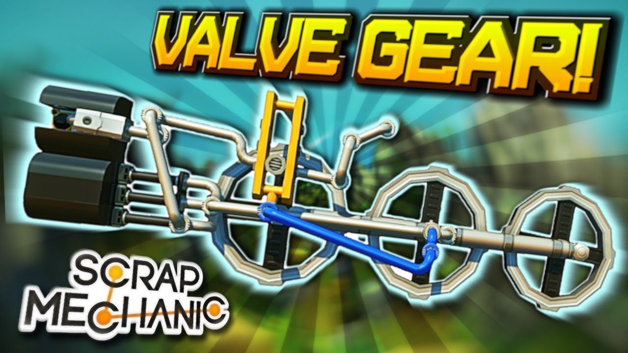HOW TO BUILD a PISTON-POWERED Steam Train Engine in SCRAP MECHANIC! | Tutorial