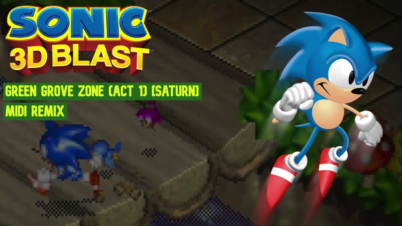 Sonic 3D Blast (Saturn) - Green Grove Zone (Act 1) [MIDI Remix]