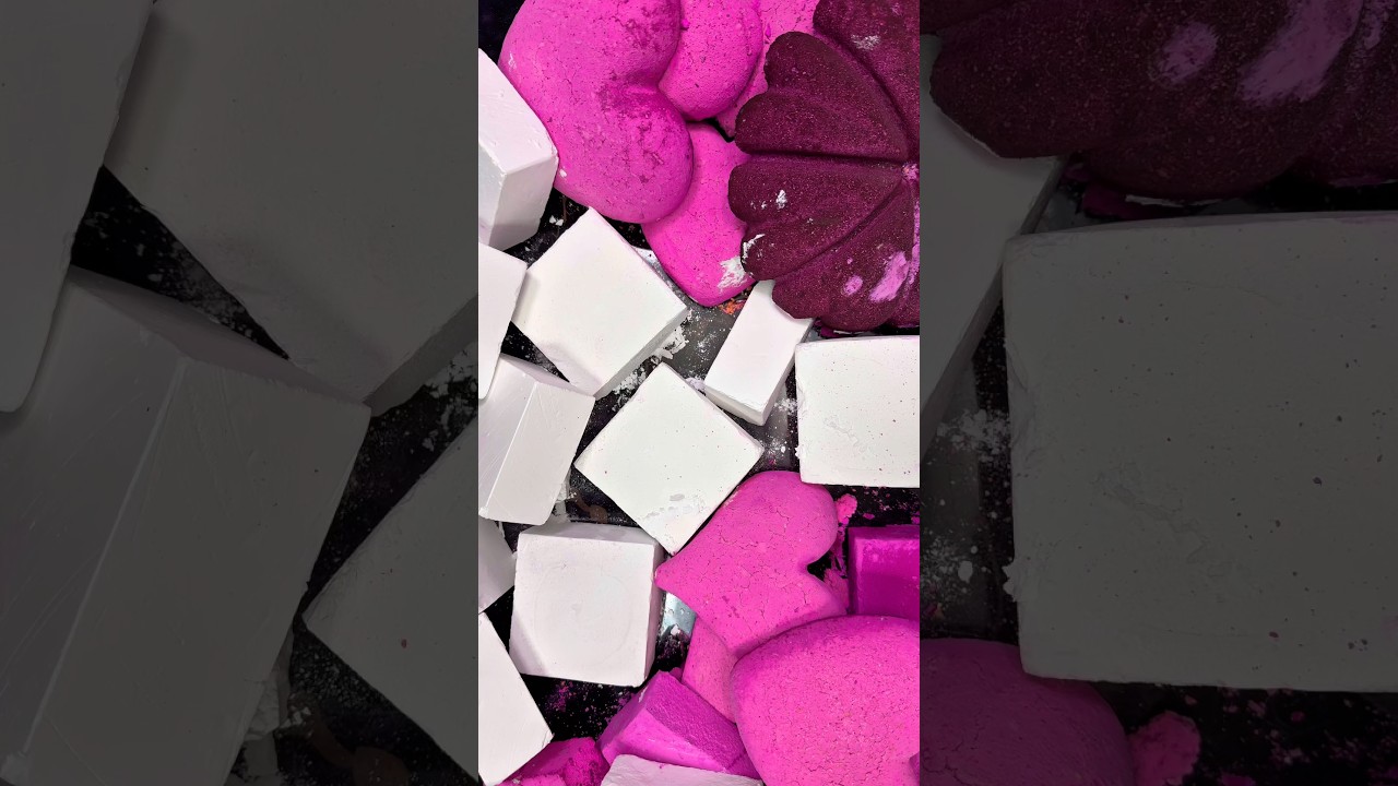 Plain Chalk ASMR Crushing Block #shorts #trending #satisfying