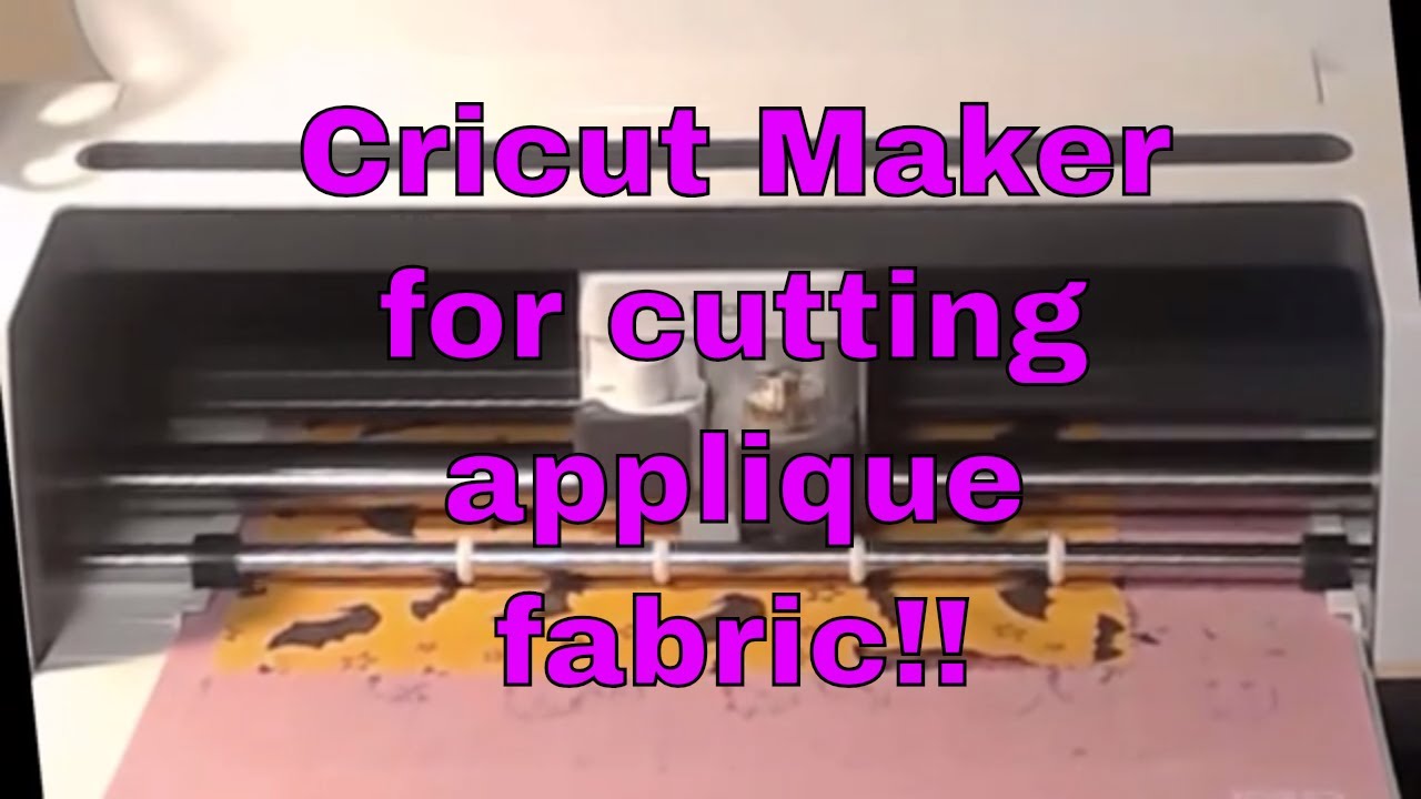 CRICUT MAKER: How to use a SVG to cut Applique fabric for embroidery😀