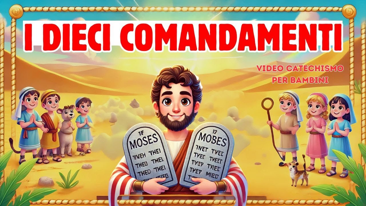 I DIECI COMANDAMENTI 👼CATECHISMO PER I BAMBINI 👼