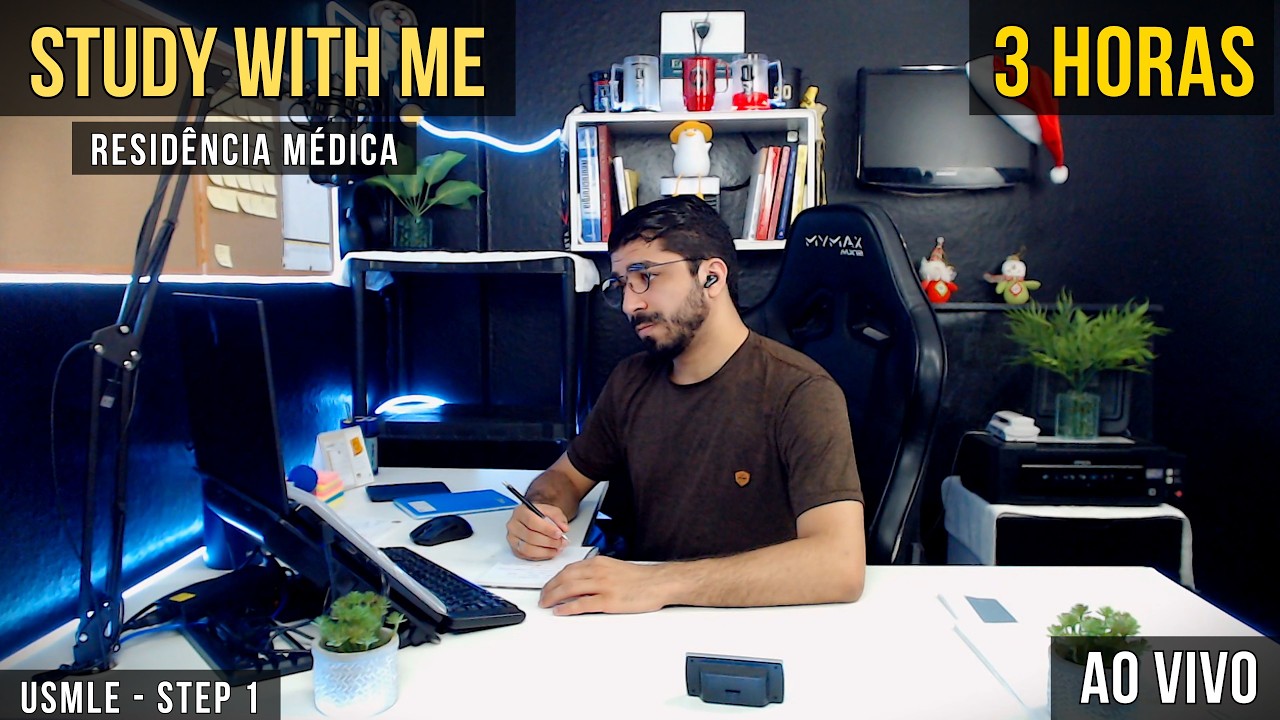 📚 3 Hours | Study With Me | Medical Student - USMLE Step 1 | No Breaks