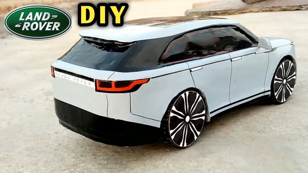 How To Make A Car | Range Rover Velar | Cardboard Craft RC Car | DIY Remote Control Toy