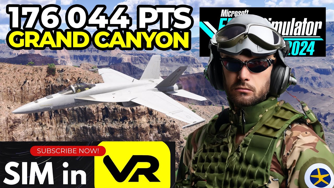 Following the River to Victory! F/A-18E Grand Canyon | MSFS 2024 Low Altitude Challenge Super Hornet