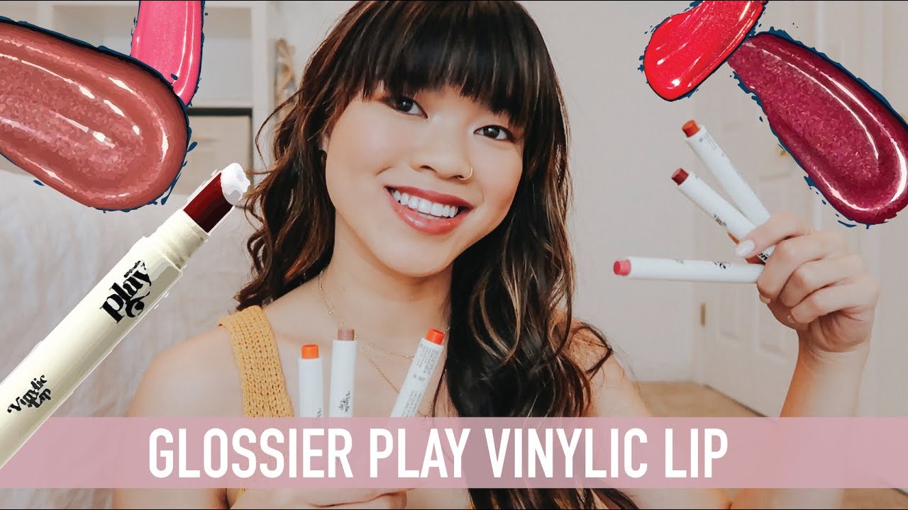 GLOSSIER PLAY Vinylic Lip Review - All 6 Shades Swatched!