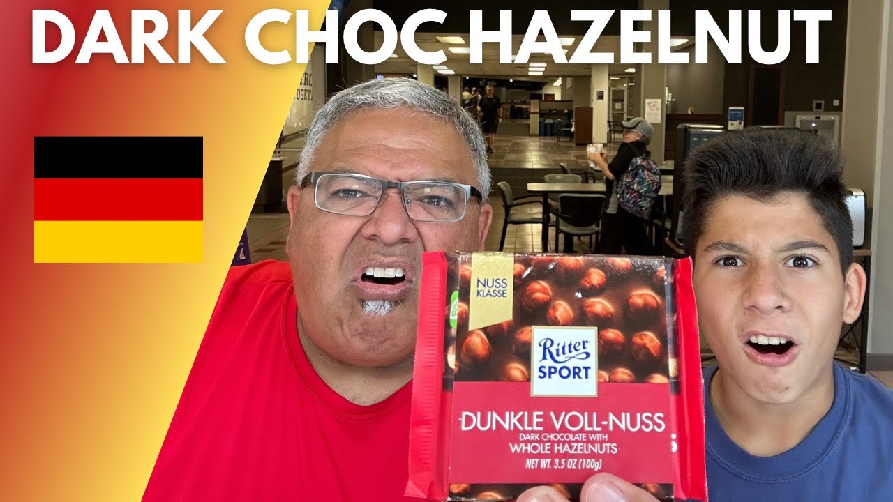 Americans Try German Dark Chocolate | 🇩🇪 Ritter Sport | Snack Review