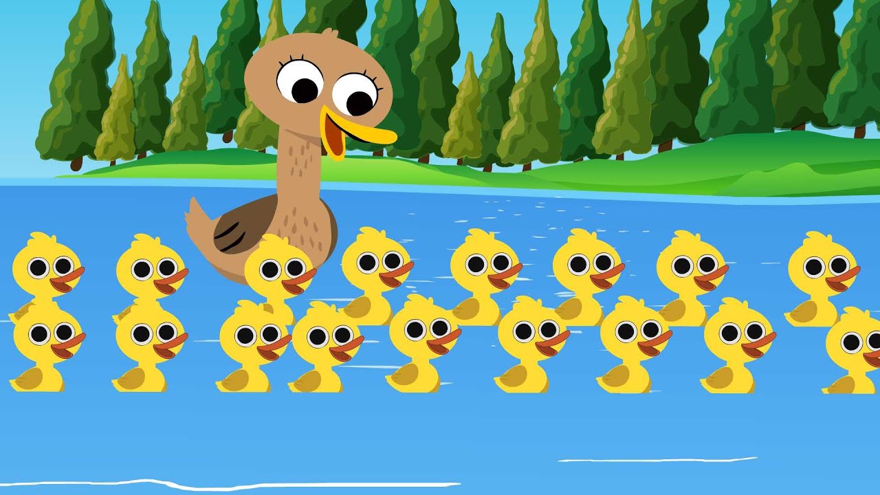 Fifty Little Ducks | Kids Songs | Playful Learning | Nursery Rhymes