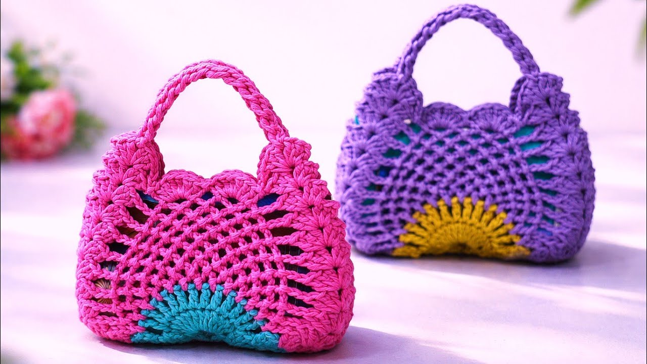 Crochet Small Bag🌸 | Latest Design | Easy & Simple #casualbag #diy 