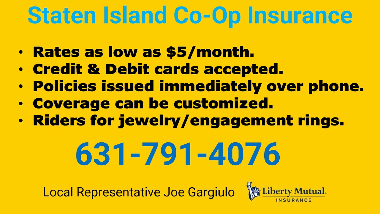 Staten Island Co-Op Insurance 631-791-4076