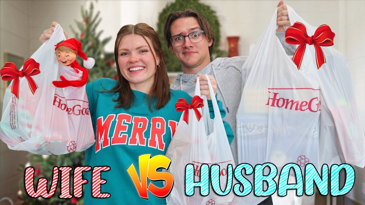 Husband VS Wife Christmas Gift Swap Challenge!