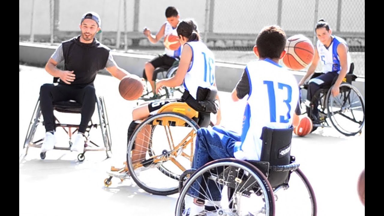 Rutina de bote de balón de basquetbol en silla de ruedas | Wheel chair basketball dribbling workout
