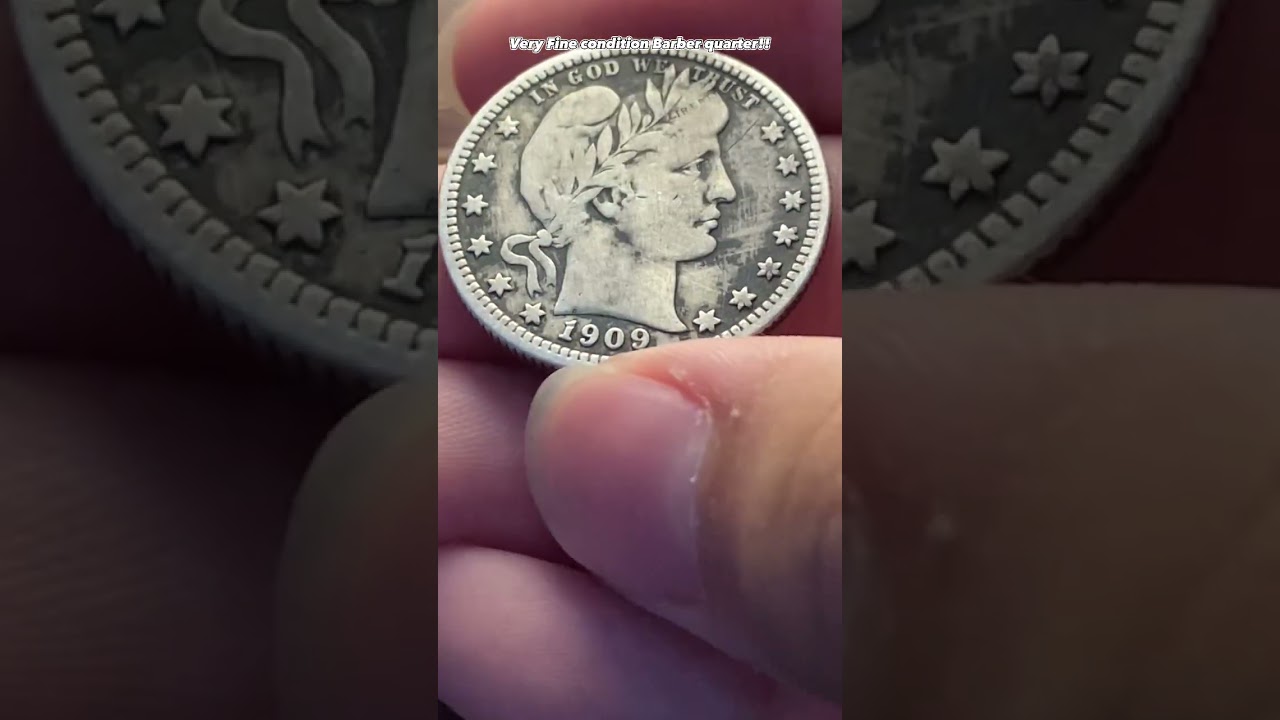 SLIVER 1909 Barber Quarter!!