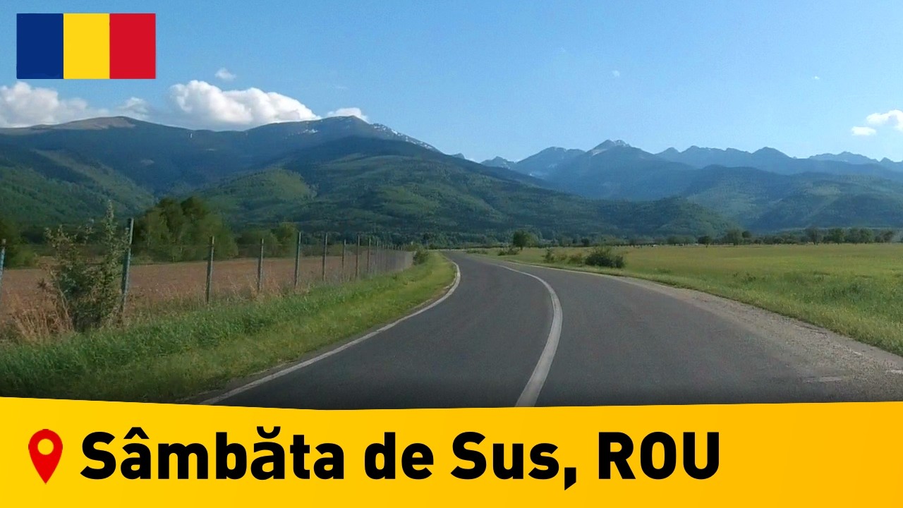 🔴 Romania, Sambata de Sus • beautiful country road  🇷🇴  DJ 105B • Brasov