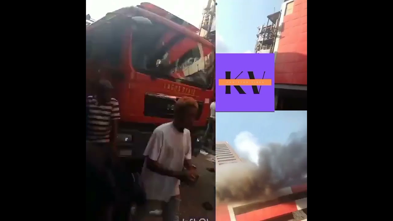 🔥 Massive Fire Breaks Out at Great Nigeria Insurance House in Lagos!