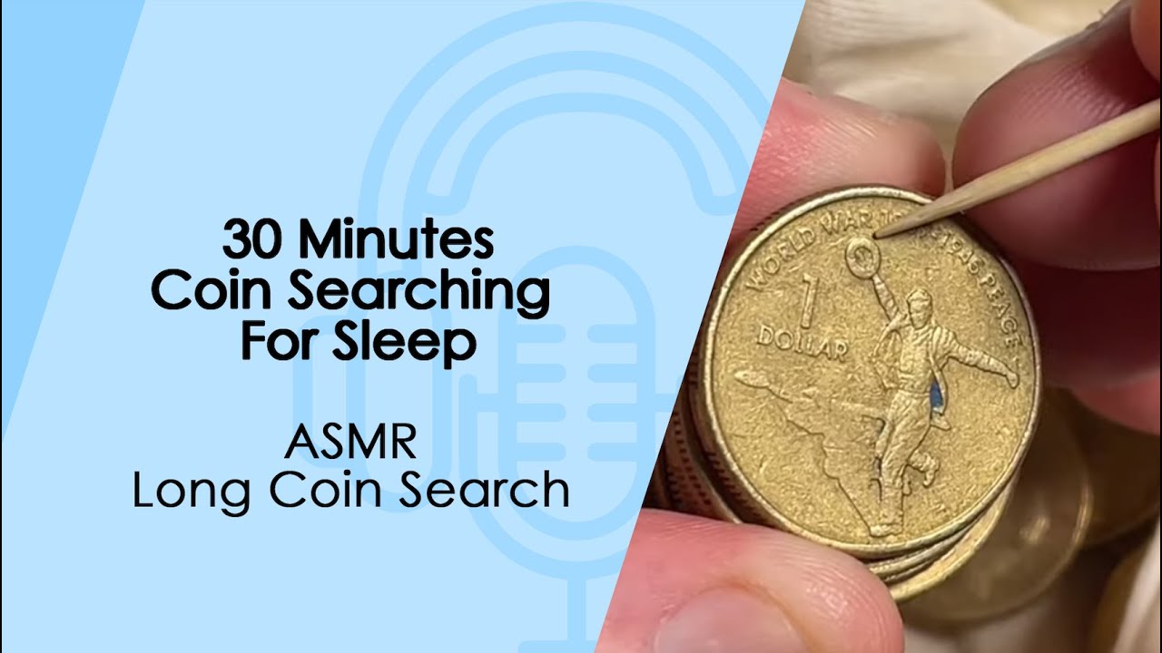 30-минутный поиск монет для сна (ASMR) (длительный поиск монет)