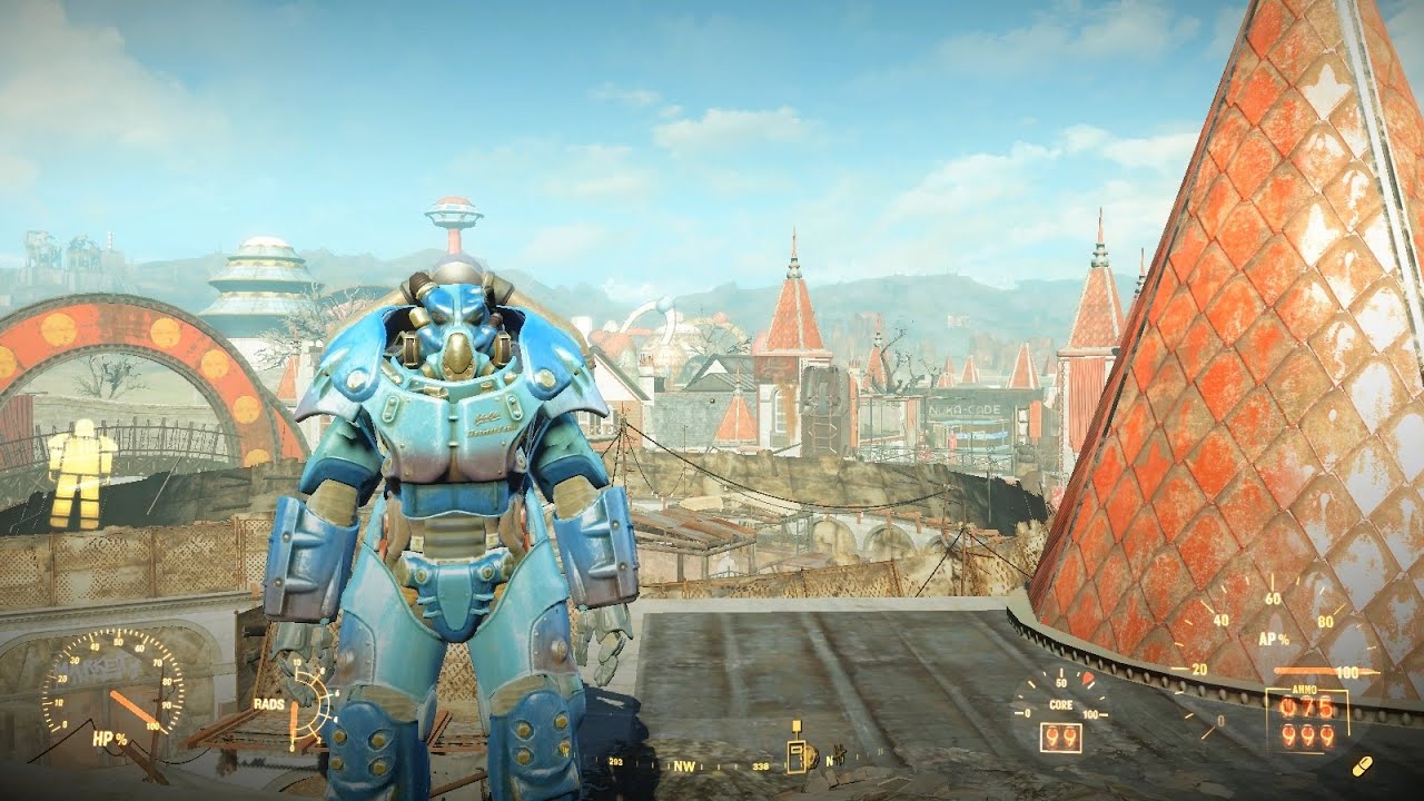 Как получить самую сильную легендарную Квантовую силовую броню в Nuka World в Fallout 4