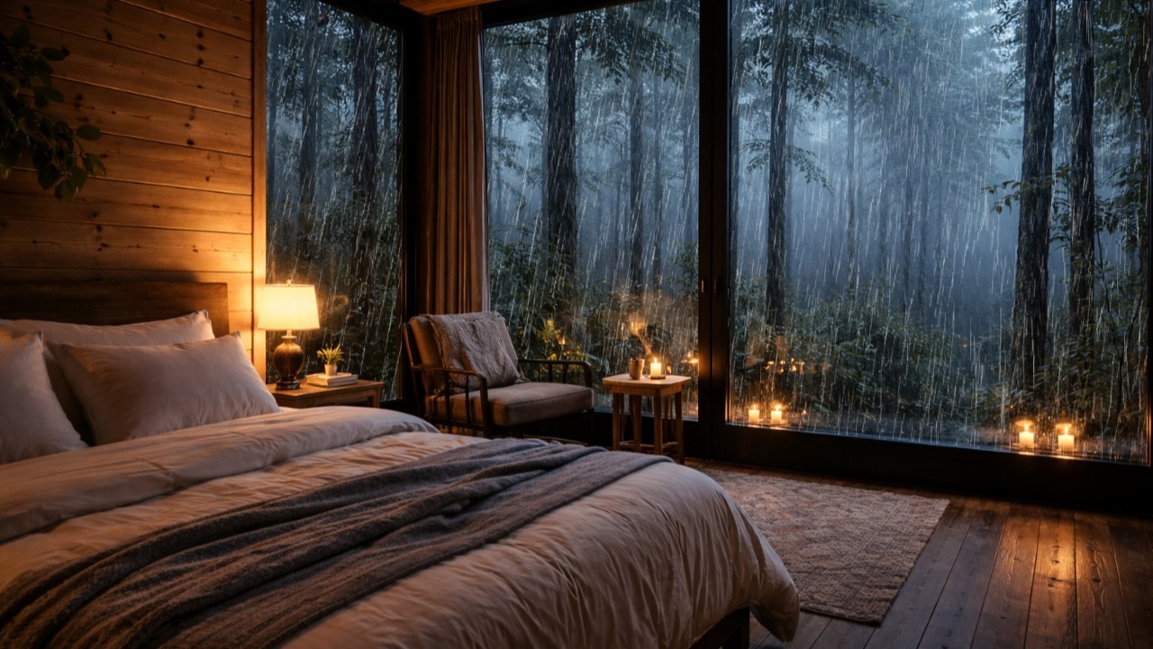 Rainfall ASMR 🌧️ Relaxing Rain Sounds for Studying, Meditation & Deep Sleep