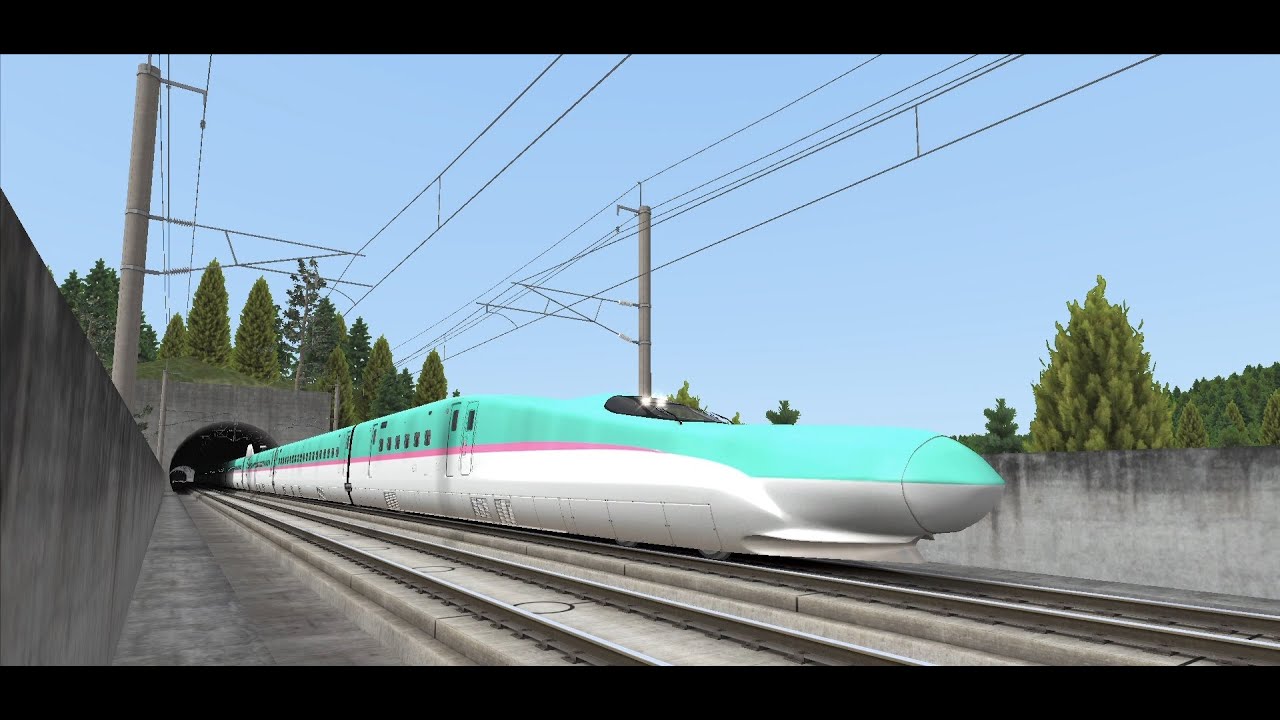 TS2022 E5 Series Shinkansen Northbound Non-Stop Hayabusa Service Cab Ride (Career Scenario 1)