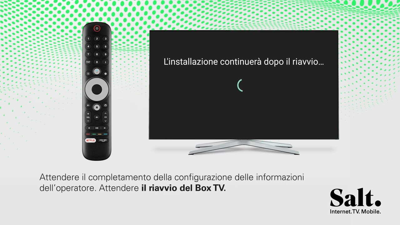 Configurazione del Salt TV Box