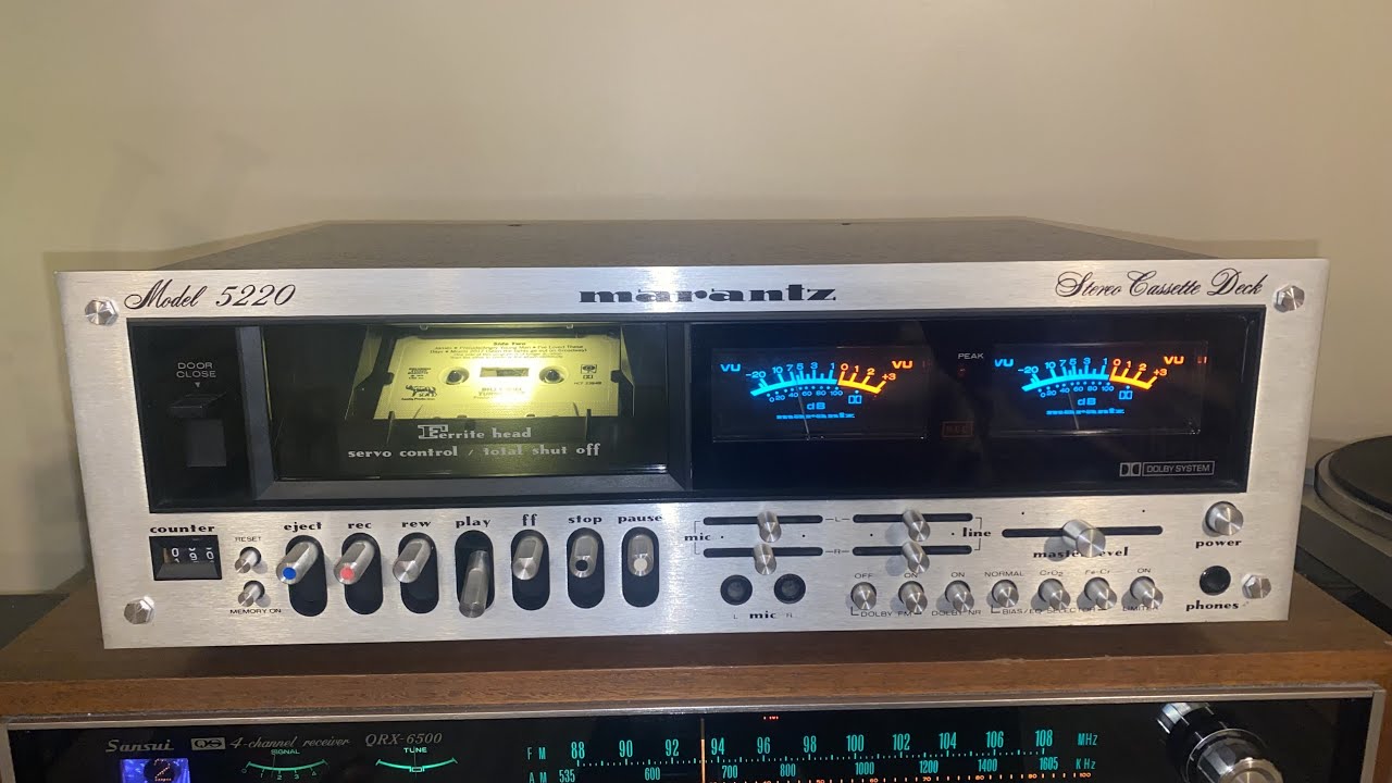 Unbox & Demo of a Marantz 5220 Cassette Deck, 100% Recapped and Restored!