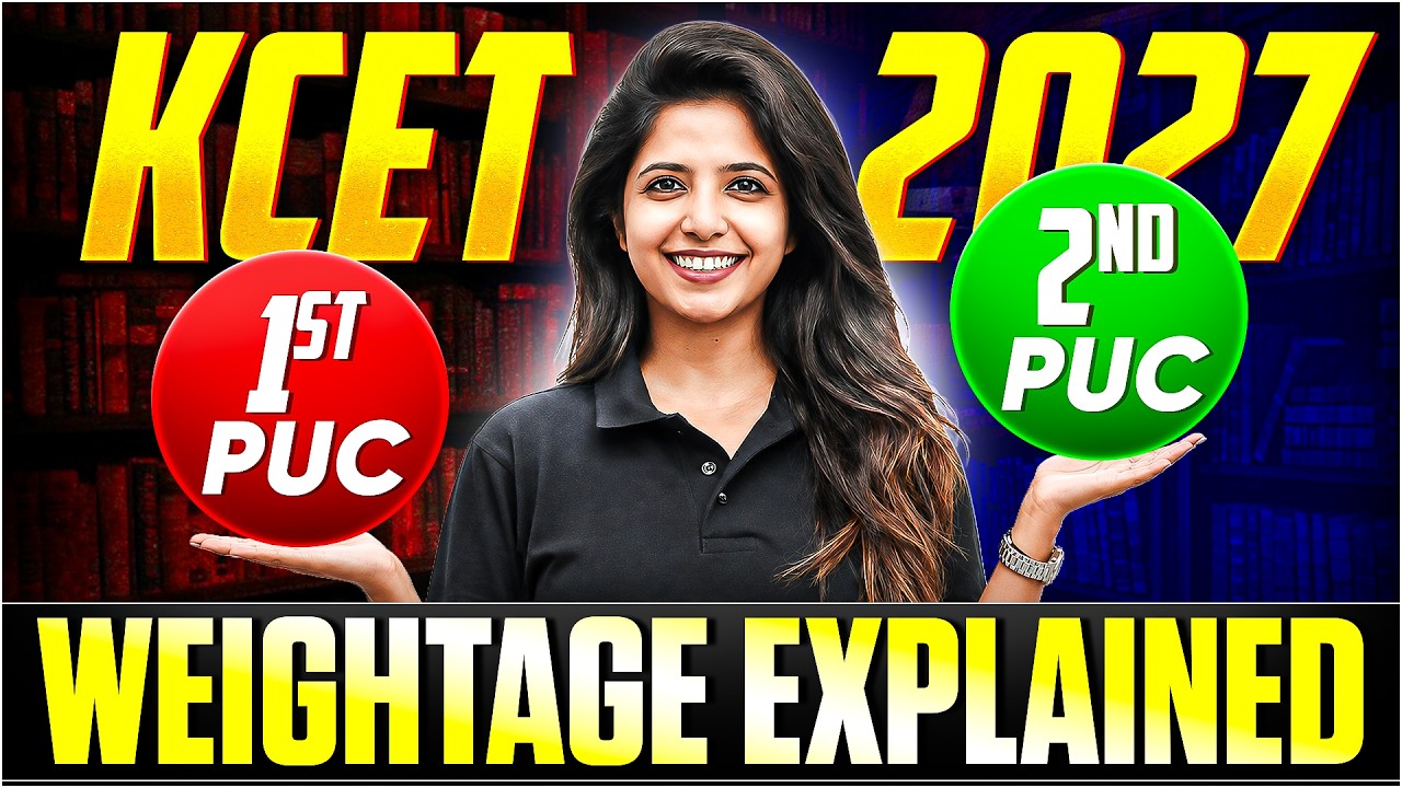 KCET 2027: 1st PUC vs 2nd PUC Weightage 🎯 Everything Explained | Jasmin Mam