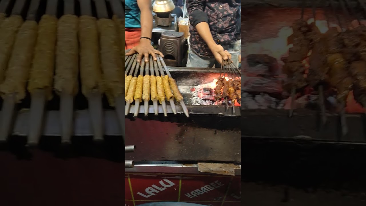 Famous kashmiri barbeque ##At khayam chowk Srinagar Kashmir ##Sadia's kitchen in kashmir.