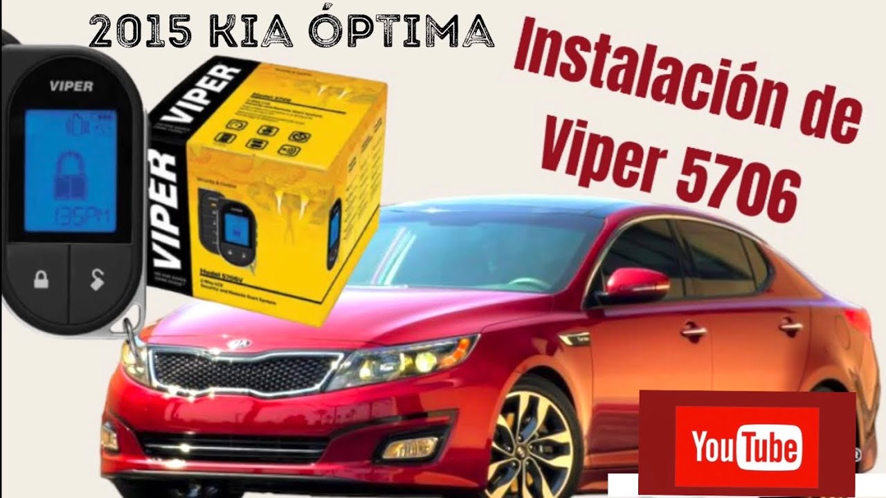 Учебное пособие по установке сигнализации Viper 5706 на Kia Optima 2015 года