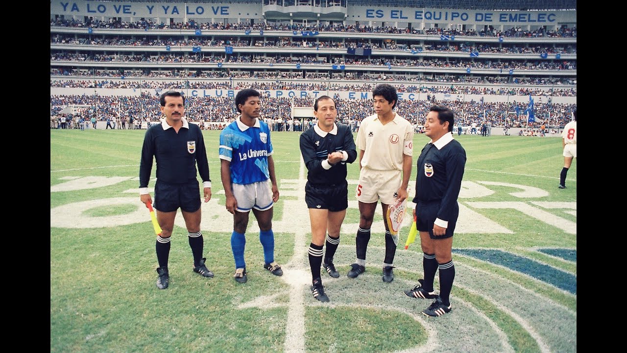 #Emelec 3 x 1 #Universitario (PER) - (PARTIDO COMPLETO Reinauguracion Capwell 1991)