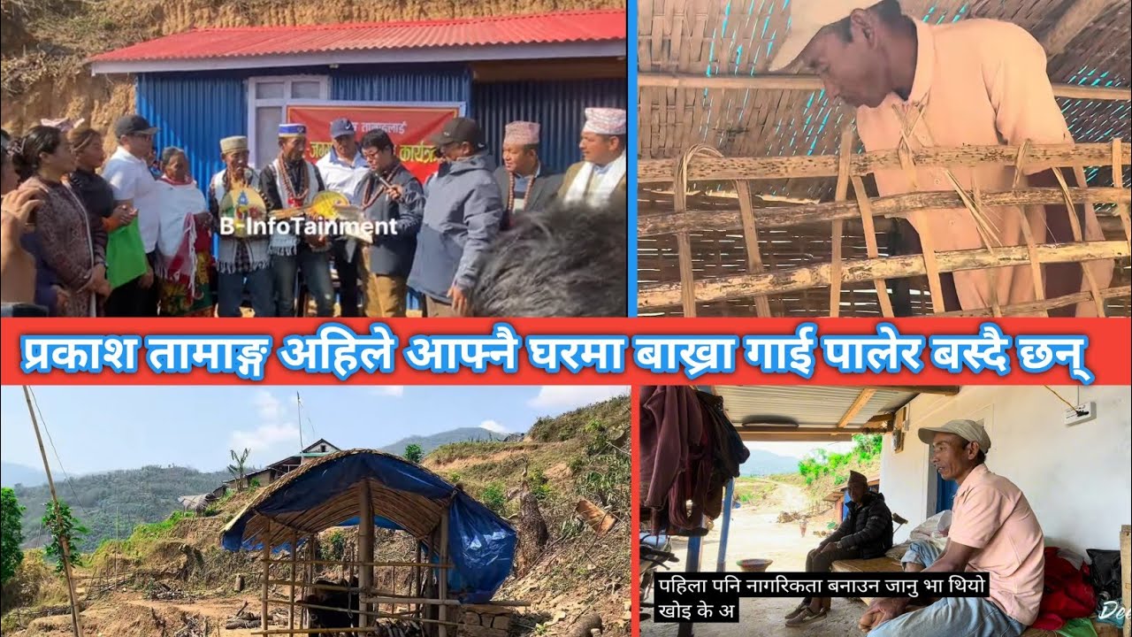 प्रकाश तामाङ्ग यति बेला आफ्नै घर बनाएर गाई बाख्रा परेर आफ्नै घर परिवार सँग रमाउँदै बसेका छन् ||#🙏🙏