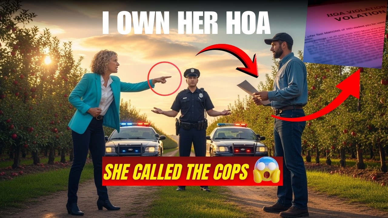 She Called the Cops on My Orchard… Until I Revealed Who Really Owns the Land.
