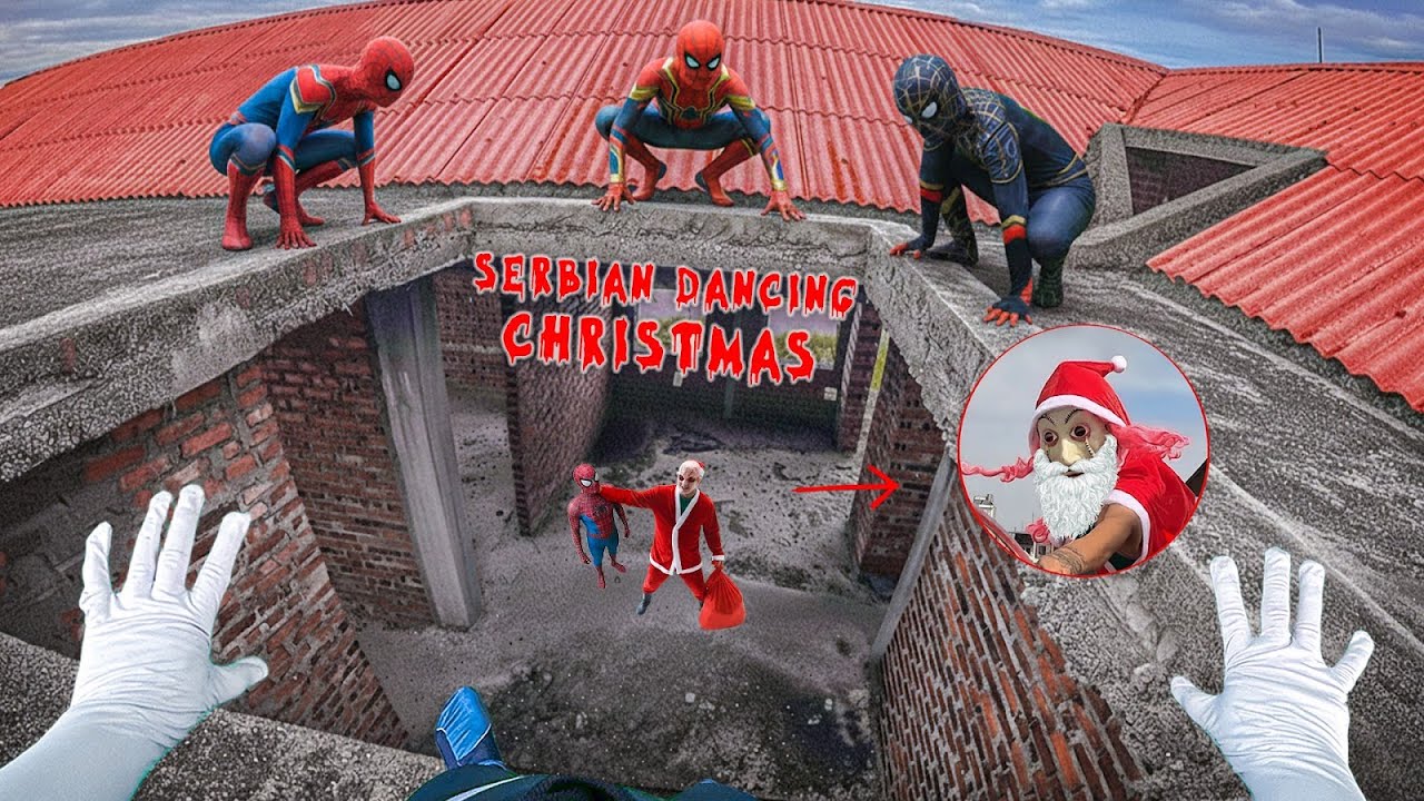 5 Spider-Man Confront the Christmas Serbian Dancing Lady Hiding Beneath the Rooftop (Action POV)