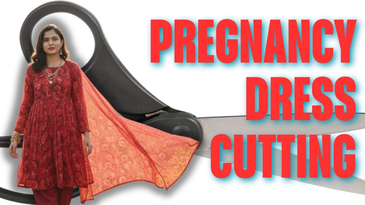 The Easiest Way to Cut a Pregnancy Dress | DIY Maternity Wear Project