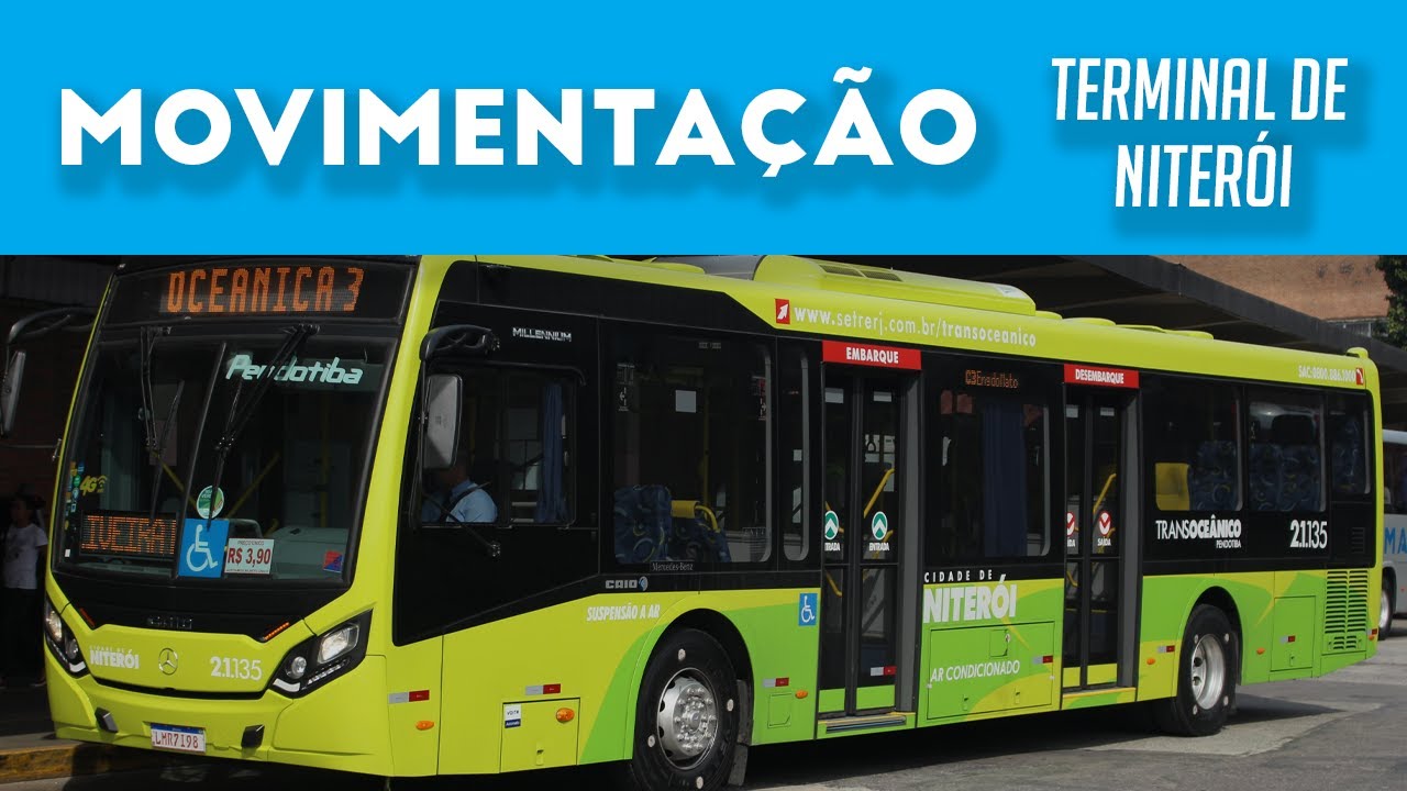 Ônibus em Niterói RJ - Movimentação no Terminal Rodoviário João Goulart - Apache Vip,  Audace e BHLS