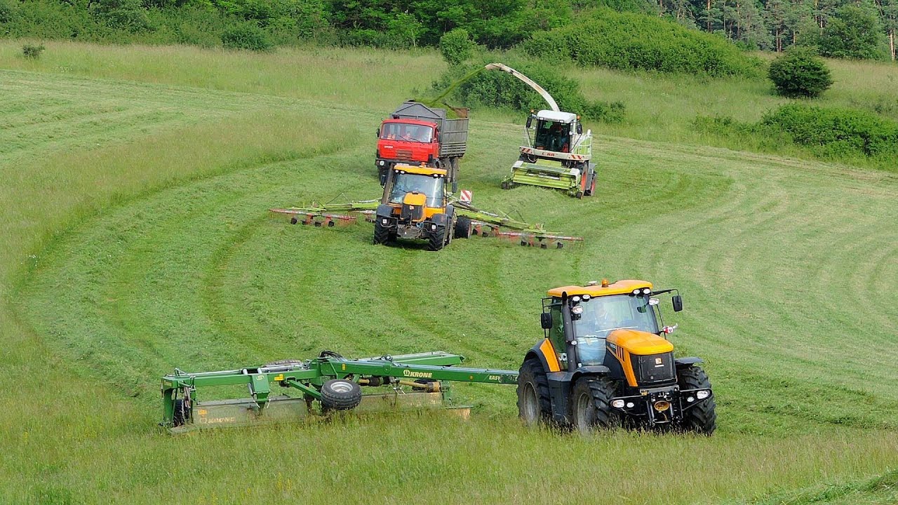 PD Dobrá Niva - Senáže 2016 - CLAAS Jaguar 850 & 4x Tatra 815 Agro & JCB Fastrac 8310, 2x 3220